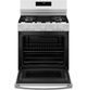 GE® 500 Series 30" White Freestanding Gas Range-2