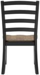 Signature Design by Ashley® Wildenauer Black/Brown Dining Side Chair-3