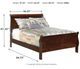 Signature Design by Ashley® Alisdair Dark Brown Full Sleigh Bed-1