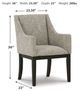 Signature Design by Ashley® Burkhaus Dark Brown Dining Arm Chair-4