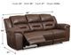 Signature Design by Ashley® Stoneland Chocolate Reclining Sofa-3