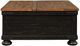 Signature Design by Ashley® Valebeck Light Brown Square Lift Top Coffee Table with Rustic Black Base-2
