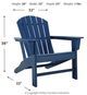 Signature Design by Ashley® Blue Adirondack Chair-4