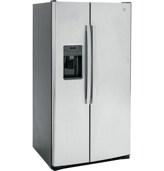 GE® 36 in. 25.3 Cu. Ft. Fingerprint Resistant Stainless Steel Side-by-Side Refrigerator-3