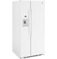GE® 33 in. 23.0 Cu. Ft. White Side-by-Side Refrigerator-4