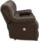 Signature Design by Ashley® Leesworth Dark Brown Power Sofa-2