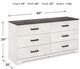 Signature Design by Ashley® Shawburn Whitewash/Charcoal Gray Dresser-4