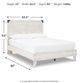 Signature Design by Ashley® Shawburn White/Dark Charcoal Gray Queen Platform Bed-2