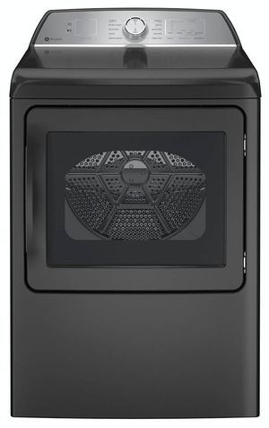 GE Profile™ 7.4 Cu. Ft. Diamond Gray Front Load Electric Dryer 