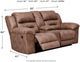 Signature Design by Ashley® Stoneland Fossil Double Reclining Loveseat with Console-3