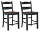 Signature Design by Ashley® Valebeck Black/Brown Counter Stool-4