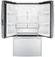 GE® 36 in. 23.1 Cu. Ft. Fingerprint Resistant Stainless Steel Counter Depth French Door Refrigerator-3