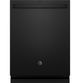 GE® 24" Black Top Control Built In Dishwasher-0
