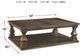 Signature Design by Ashley® Johnelle Weathered Gray Coffee Table-3