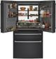 Café™ 36 in. 27.6 Cu. Ft. Matte Black 4-Door French Door Refrigerator-2