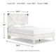 Signature Design by Ashley® Shawburn White Charcoal Gray Full Platform Bed-2