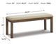 Signature Design by Ashley® Moriville Beige Upholstered Bench-2