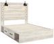 Signature Design by Ashley® Cambeck Whitewash Queen 2-Drawer Storage Panel Bed-1