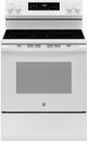 GE® 600 Series 30" White Freestanding Electric Range-0