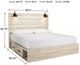 Signature Design by Ashley® Cambeck Whitewash King 2-Drawer Storage Panel Bed-3
