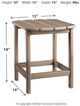 Signature Design by Ashley® Sundown Treasure Driftwood Outdoor Rectangular End Table-3