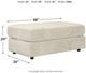 Signature Design by Ashley® Soletren Stone Oversized Accent Ottoman-3