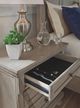 Signature Design by Ashley® Lettner Light Gray 2-Drawer Nightstand-1