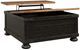 Signature Design by Ashley® Valebeck Light Brown Square Lift Top Coffee Table with Rustic Black Base-4