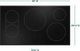 Café™ 36" Black Electric Cooktop-2