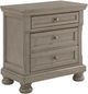 Signature Design by Ashley® Lettner Light Gray 2-Drawer Nightstand-0