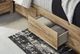 Signature Design by Ashley® Hyanna Tan Twin Side Storage Bed-4