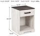 Signature Design by Ashley® Shawburn Whitewash/Charcoal Gray Nightstand-4