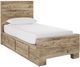 Signature Design by Ashley® Hyanna Tan Twin Side Storage Bed-0