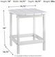 Signature Design by Ashley® Sundown Treasure White Outdoor Rectangular End Table-2