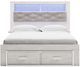 Signature Design by Ashley® Altyra White Queen Upholstered Storage Bookcase Bed-1