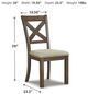 Signature Design by Ashley® Moriville Beige Dining Side Chair-3