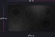 GE Profile™ 36" Black/Stainless Steel Built-In Electric Cooktop-2