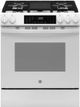 GE® 600 Series 30" White Slide In Gas Range-0