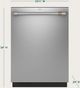 Cafe™ 24" Fingerprint Resistant Stainless Steel Top Control Built In Dishwasher-2