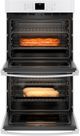 GE® 30" White Electric Built In Double Oven-3