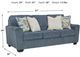 Signature Design by Ashley® Cashton Blue Sofa-3