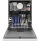 GE® 24" White Built In Dishwasher-3