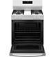 GE® 400 Series 30" White Freestanding Gas Range-2