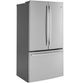 GE® 36 in. 23.1 Cu. Ft. Fingerprint Resistant Stainless Steel Counter Depth French Door Refrigerator-4