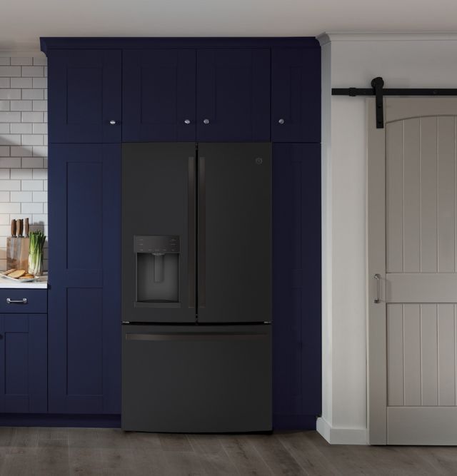 GE® 36 in. 27.8 Cu. Ft. Black Slate French Door Refrigerator-1