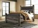 Signature Design by Ashley® Wynnlow Gray Queen Upholstered Poster Bed-3