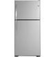 GE® 33 in. 21.9 Cu. Ft. Fingerprint Resistant Stainless Steel Freestanding Refrigerator-0