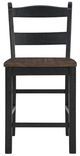Signature Design by Ashley® Valebeck Black/Brown Counter Stool-1