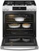 GE® 600 Series 30" White Slide In Gas Range-3