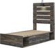 Signature Design by Ashley® Drystan Brown Twin 2-Drawer Storage Panel Bed-1